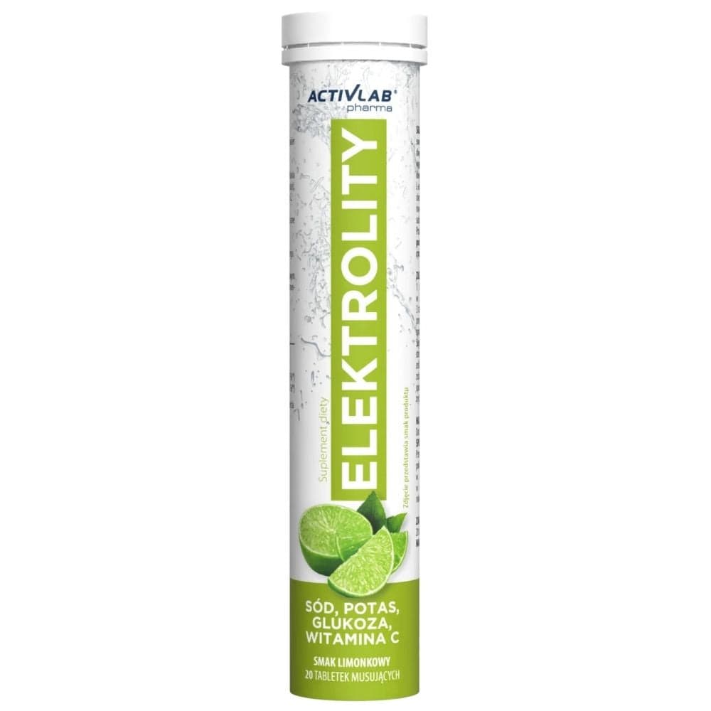 Activlab Pharma Electrolytes, Lime - 20 Effervescent Tablets
