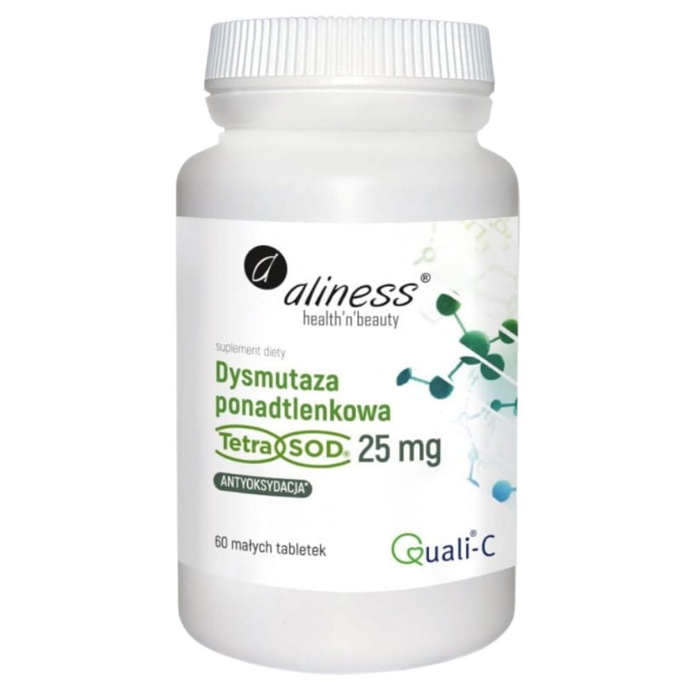 Aliness Superoxide Dismutase (Tetra Sod) 25 mg - 60 Tablets