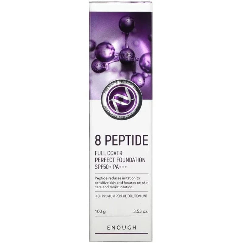 Enough 8 Peptide Full Cover Perfect Foundation SPF 50+ PA+++ Shade 23 - 100 ml