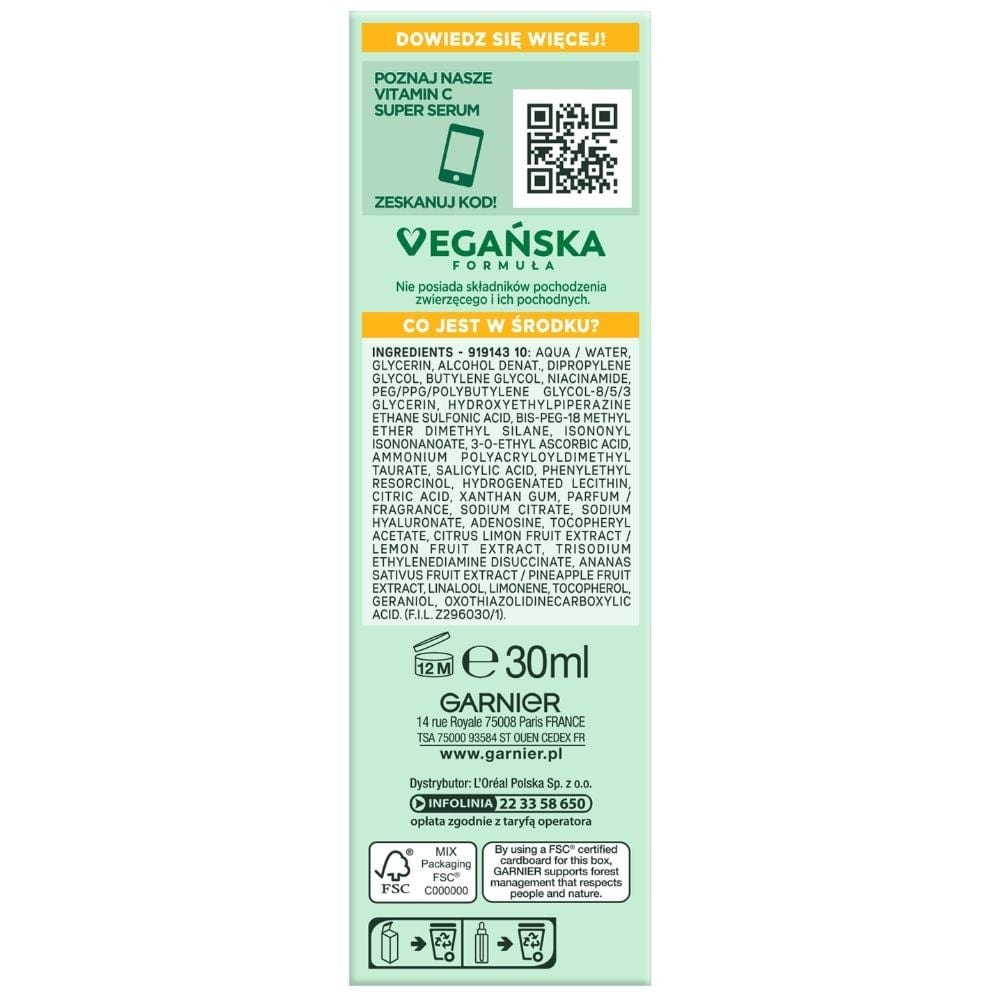 Garnier Skin Naturals Vitamin C Serum for Hyperpigmentation - 30 ml