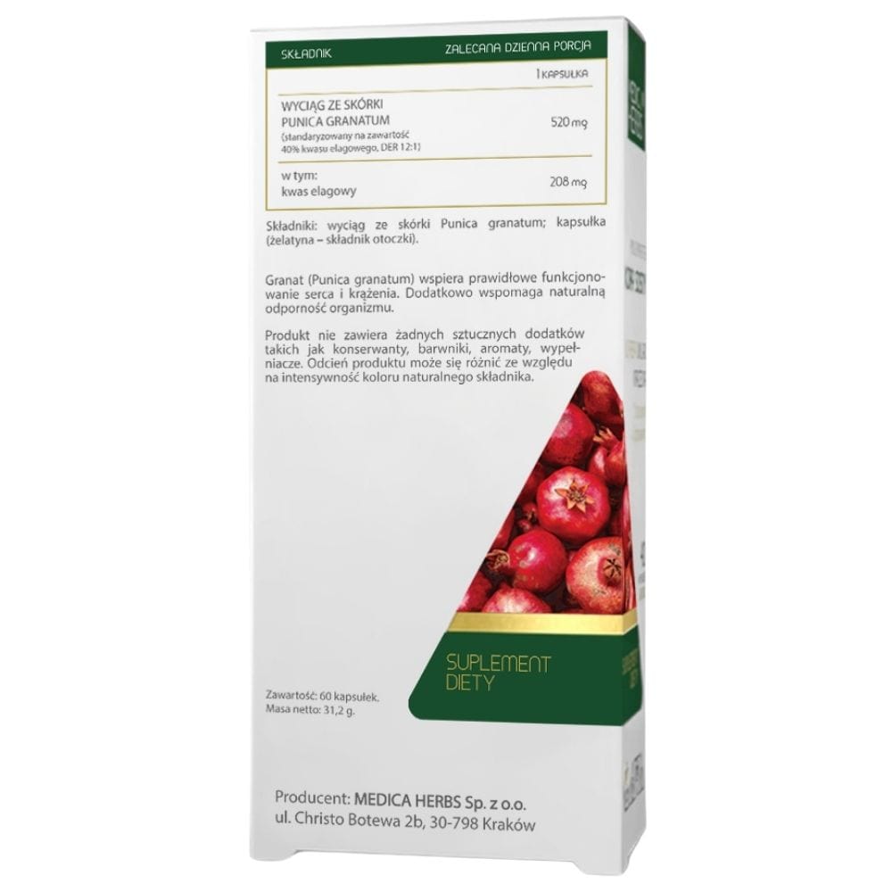 Medica Herbs Pomegranate 520 mg - 60 Capsules