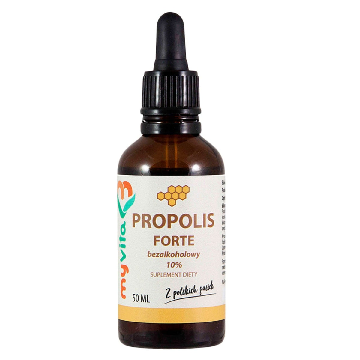 MyVita Propolis FORTE Alcohol-Free 10% Drops - 50 ml