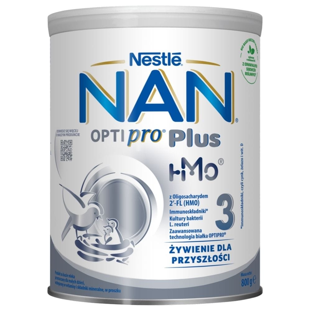 Nestle NAN OPTIpro Plus 3 HMO, Milk- Based Product for Infants - 800 g