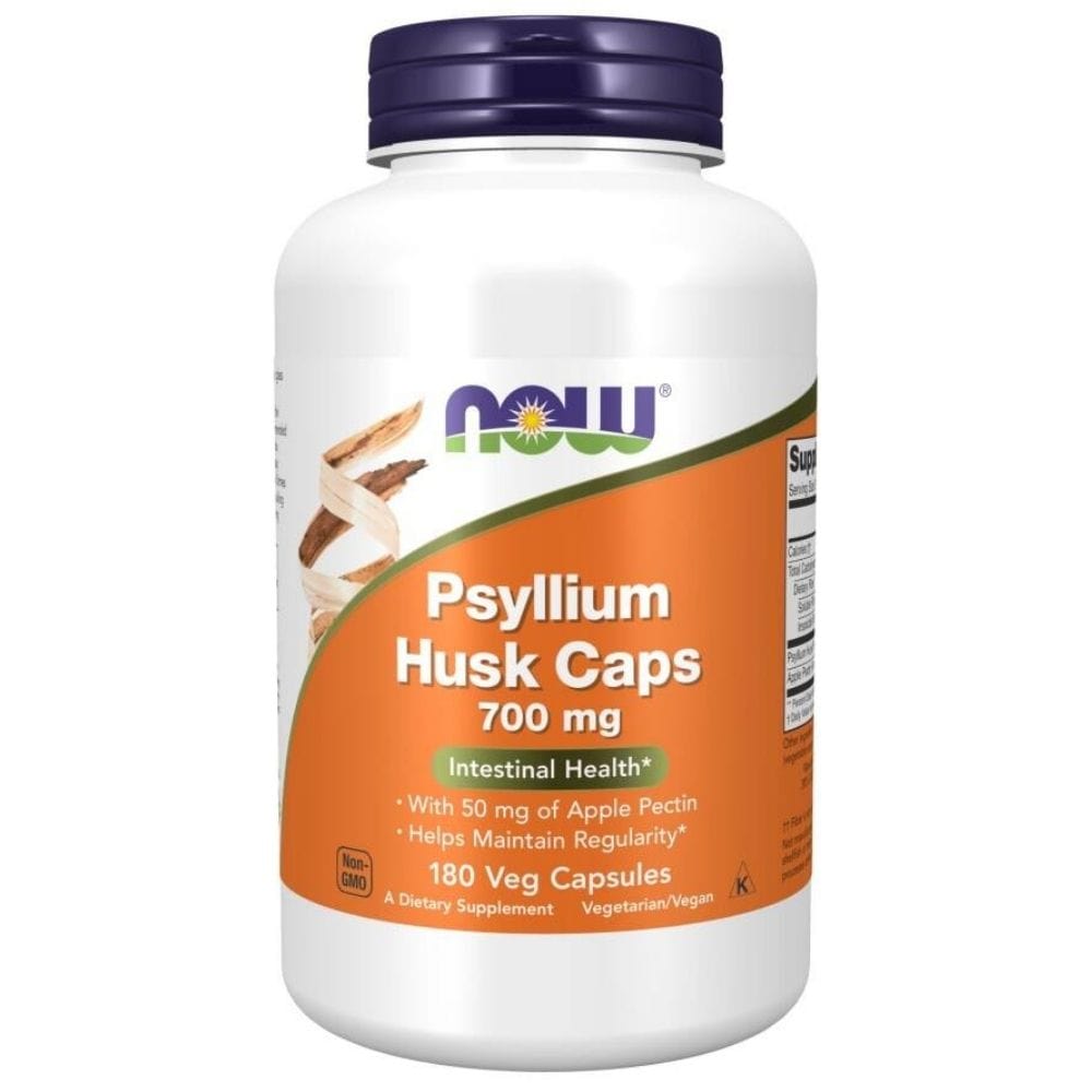 Now Foods Psyllium Husk Caps with of Apple Pectin - 180 Veg Capsules