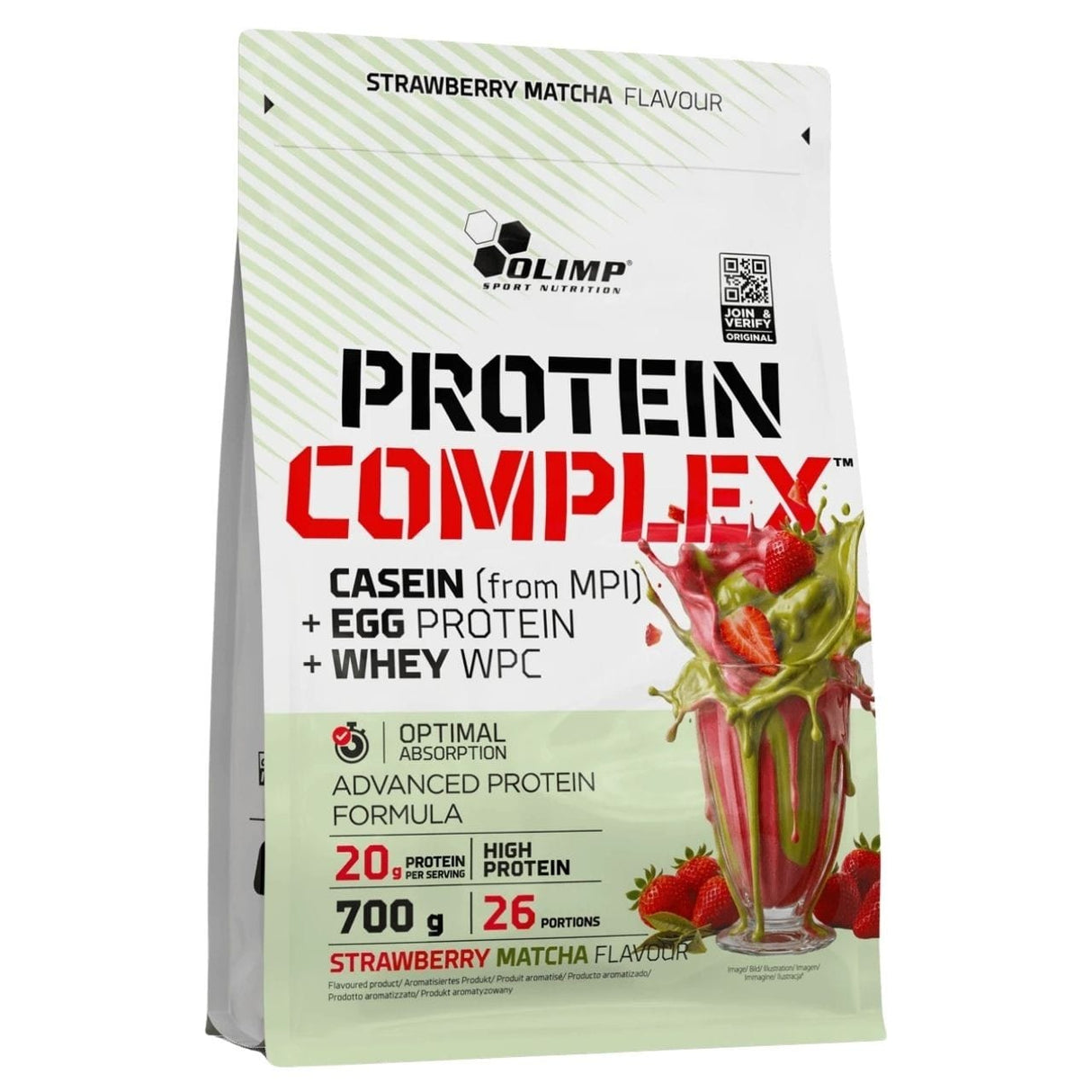 Olimp Labs Whey Protein Complex 100%, Strawberry Matcha - 700 g
