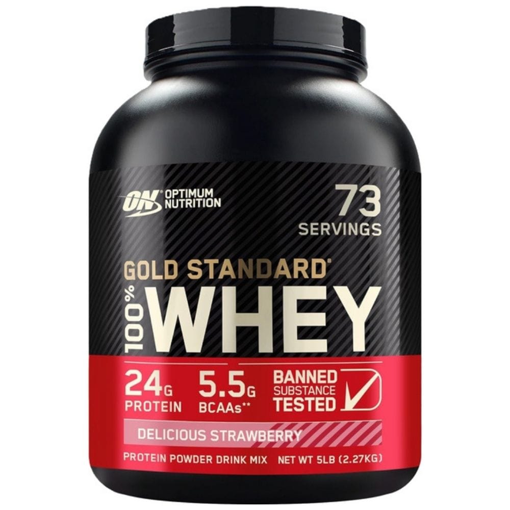 Optimum Nutrition Gold Standard 100% Whey Protein, Strawberry - 2270 g