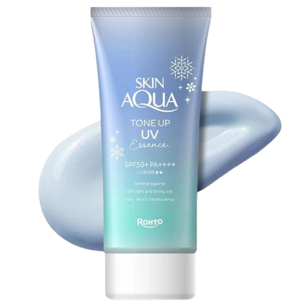 Rohto Skin Aqua Tone Up UV Essence Blue SPF50+ PA++++ - 80 g