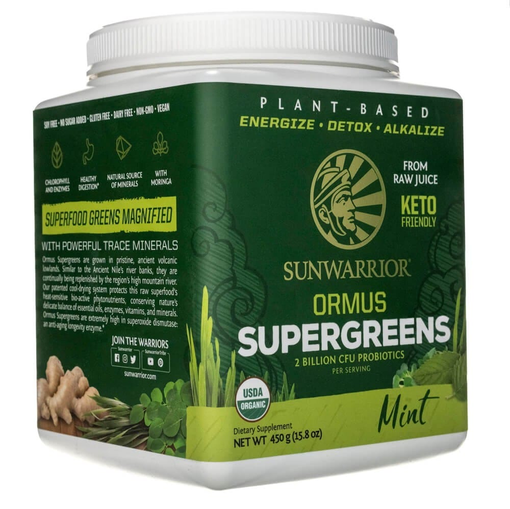 Sunwarrior Ormus SuperGreens, Mint - 450 g