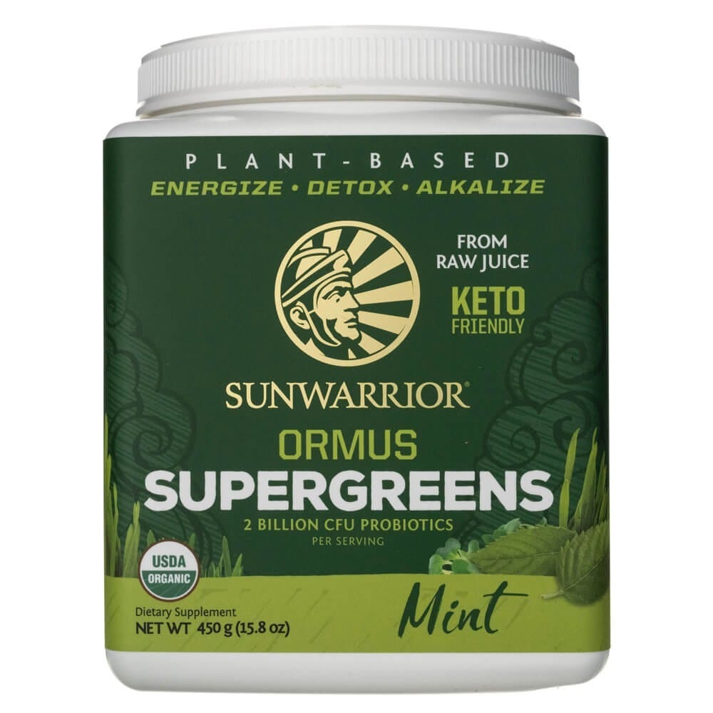 Sunwarrior Ormus SuperGreens, Mint - 450 g