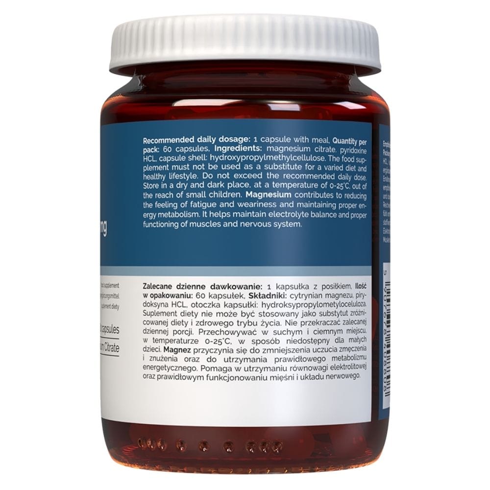 Vitaler's Magnesium 125 mg + Vitamin B6 6 mg - 60 Capsules