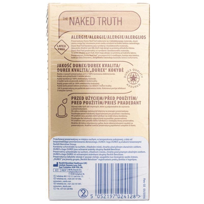 Durex Real Feel Condoms - 10 pieces