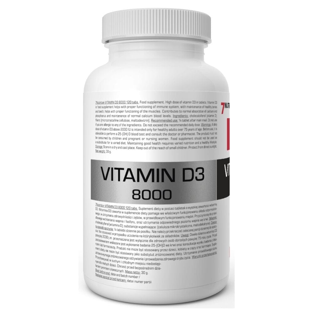 7Nutrition Vitamin D3 8000 - 120 Tablets