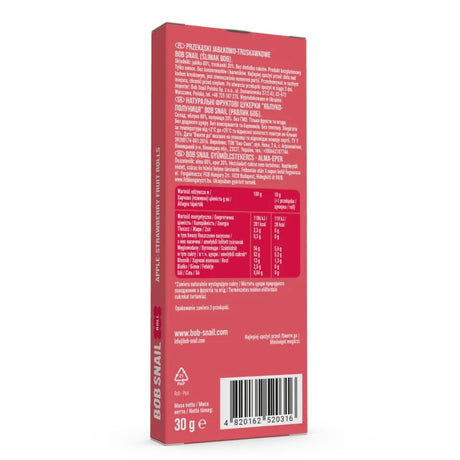 Bob Snail Pomme et baies St RAW Snack sans sucre ajouté - 30 g