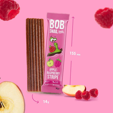 Bob Snail Pomme et framboise sans sucre ajouté - 14 g