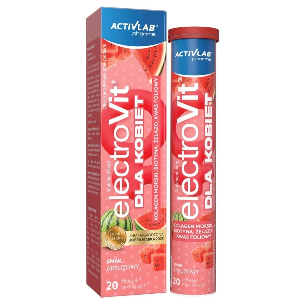 Activlab Pharma ElectroVit pour femmes, pastèque, 20 comprimés effervescents Activlab Pharma ElectroVit pour femmes, pastèque, 20 comprimés effervescents