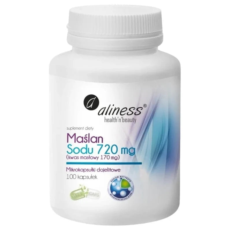 Aliness Sodium Butyrate 720 mg - 100 Capsules