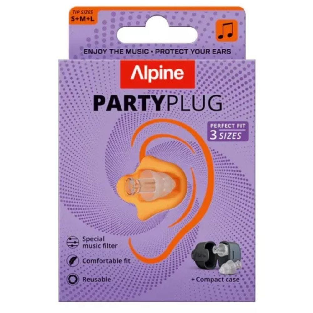 Alpine PartyPlug Transparent Earplugs - 3 Pairs