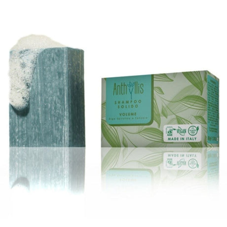 Anthyllis Volume-Boosting Shampoo Bar with Ginger and Spirulina - 80 g