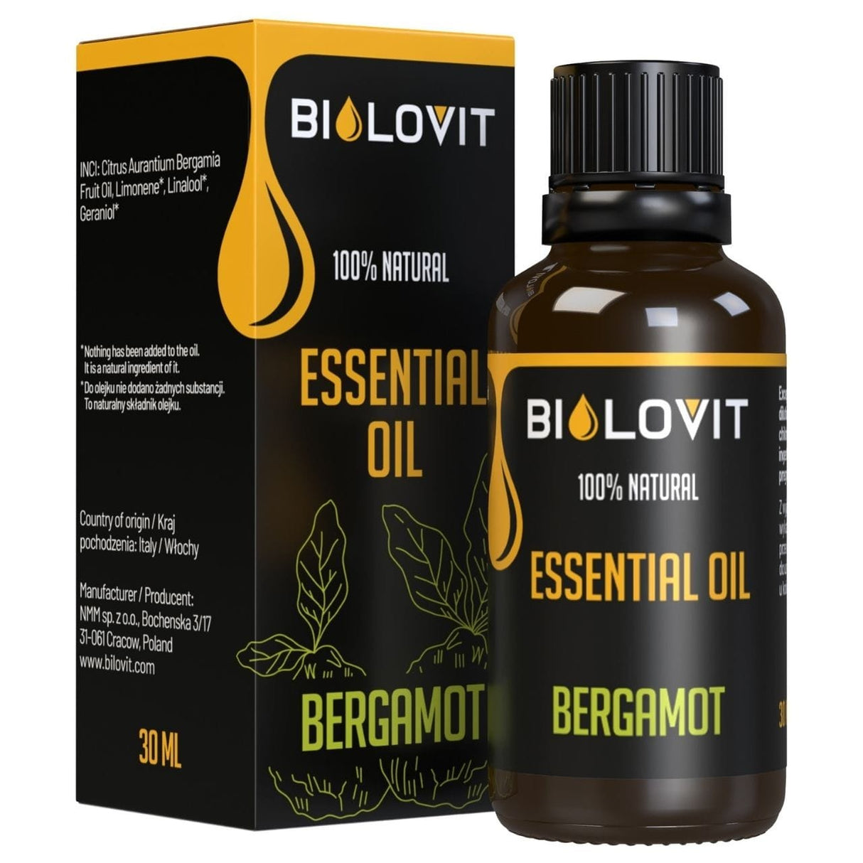 Bilovit Bergamot Essential Oil - 30 ml