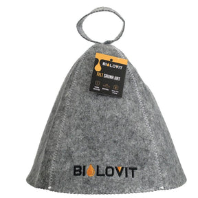 Bilovit Felt Sauna Cap, Grey - 1 Piece