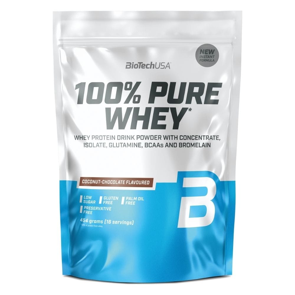 BioTech USA 100% Pure Whey, Chocolate-Coconut Flavoured - 454 g