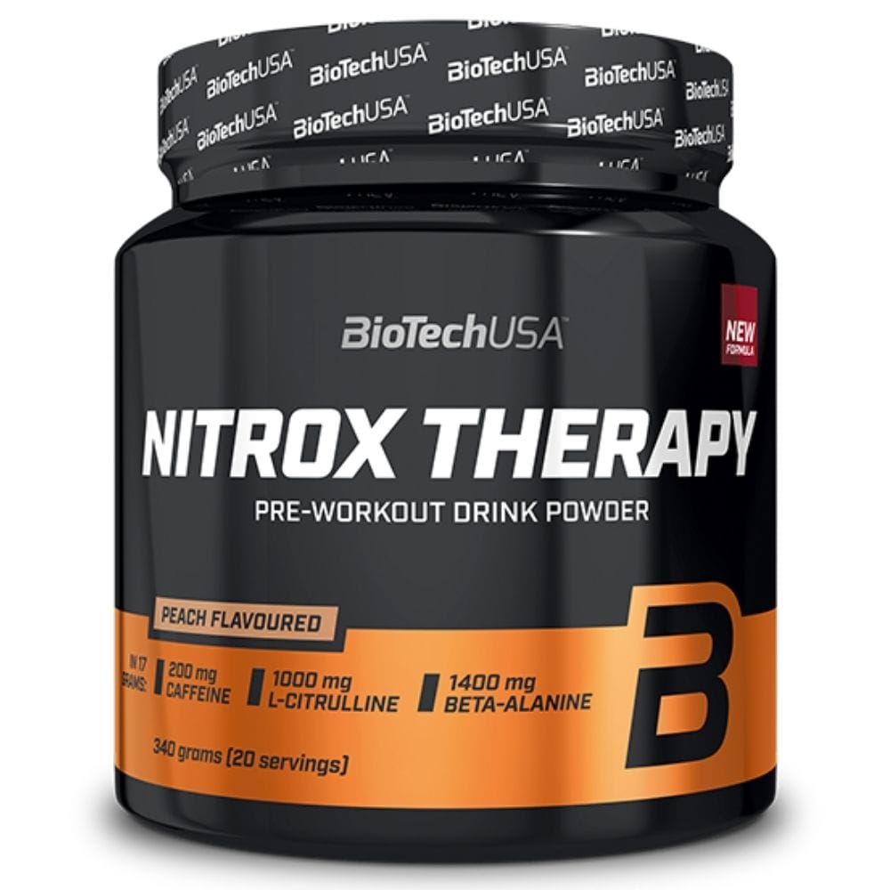 BioTech USA Nitrox Therapy, Peach Flavoured - 340 g
