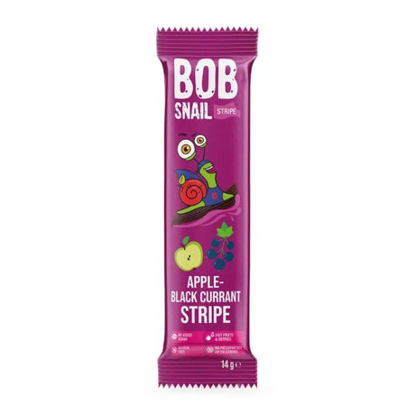 Bob Snail Apple & Black Currant Stripe with No Added Sugar - 14 g