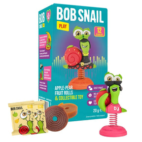 Bob Snail Apple & Pear Stripe with Toy - 20 g