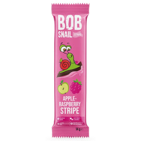 Bob Snail Apple & Raspberry Stripe with No Added Sugar - 14 g