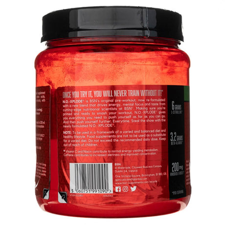 BSN No-Xplode, Green Burst Flavour - 390 g