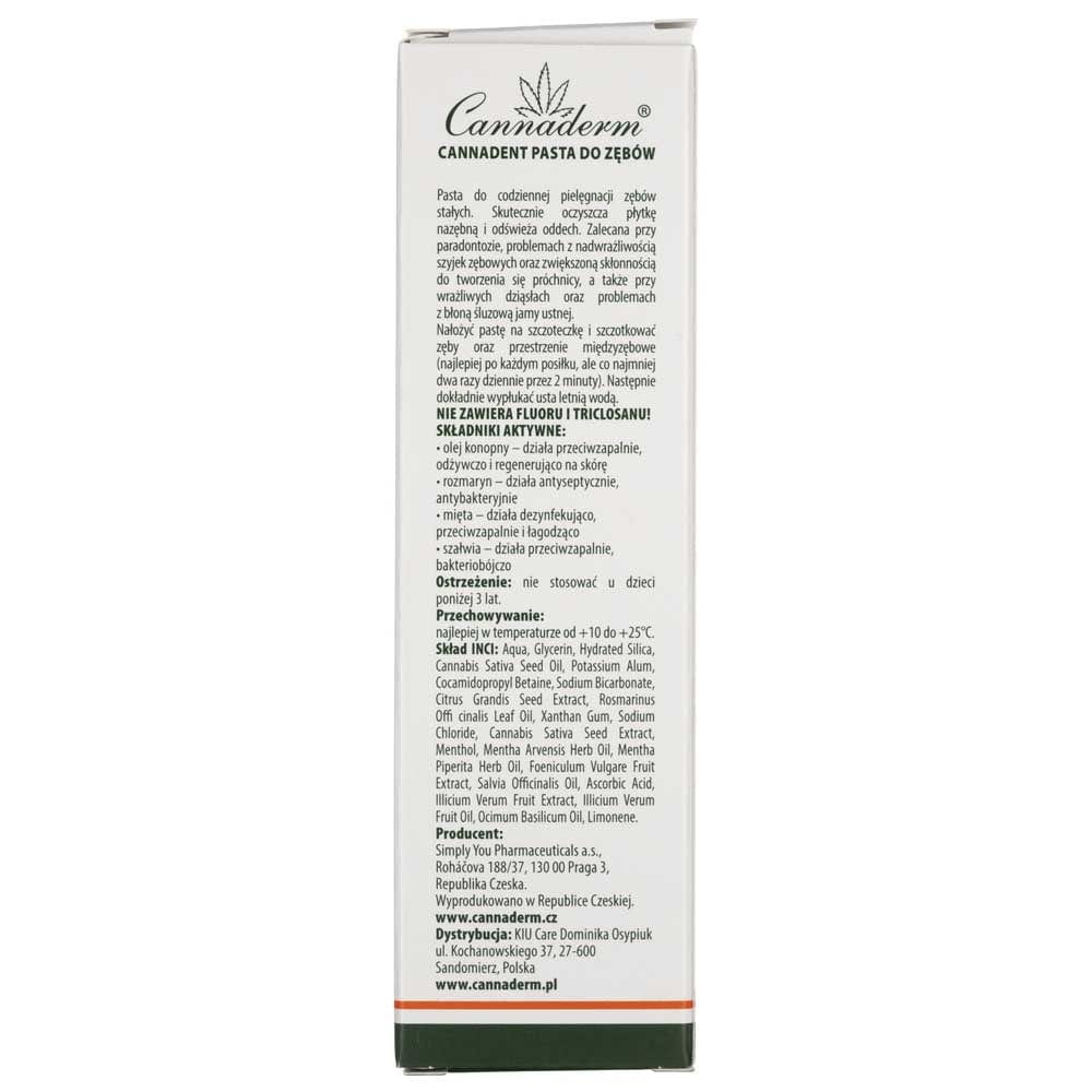 Cannaderm Cannadent Toothpaste - 75 g