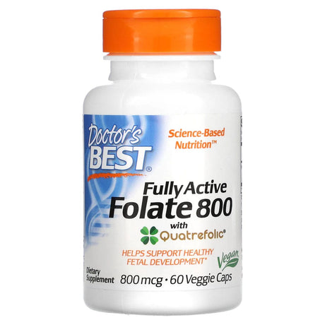 Doctor's Best Fully Active Folate 800 mcg - 60 Veg Capsules