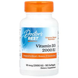 Doctor's Best Vitamin D3 2000 IU - 180 Softgels