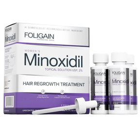 Foligain Woman Minoxidil 2% Hair Regrowth Treatment - 3 x 60 ml