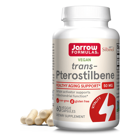 Jarrow Formulas Trans-Pterostilbene 50 mg - 60 Veg Capsules