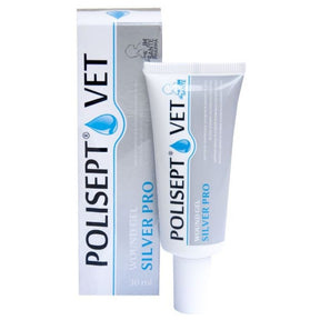 JM Sante Polisept Vet Wound Gel Silver Pro for Dogs and Cats - 30 ml