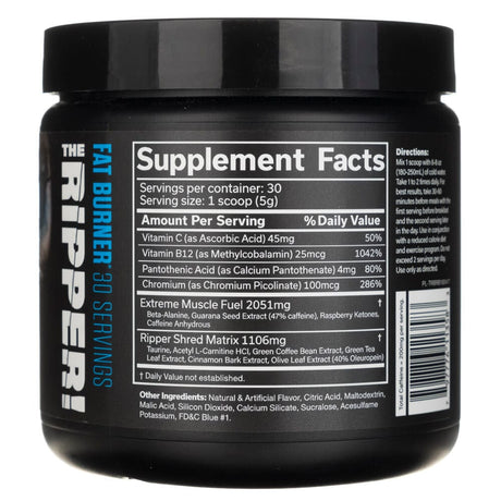 JNX Sports The Ripper! Fat burner, blue raspberry - 150 g