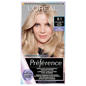 L'Oréal Paris Preference Hair Colour Cool Blondes, 8.1 Copenhagen, Light Ash Blonde