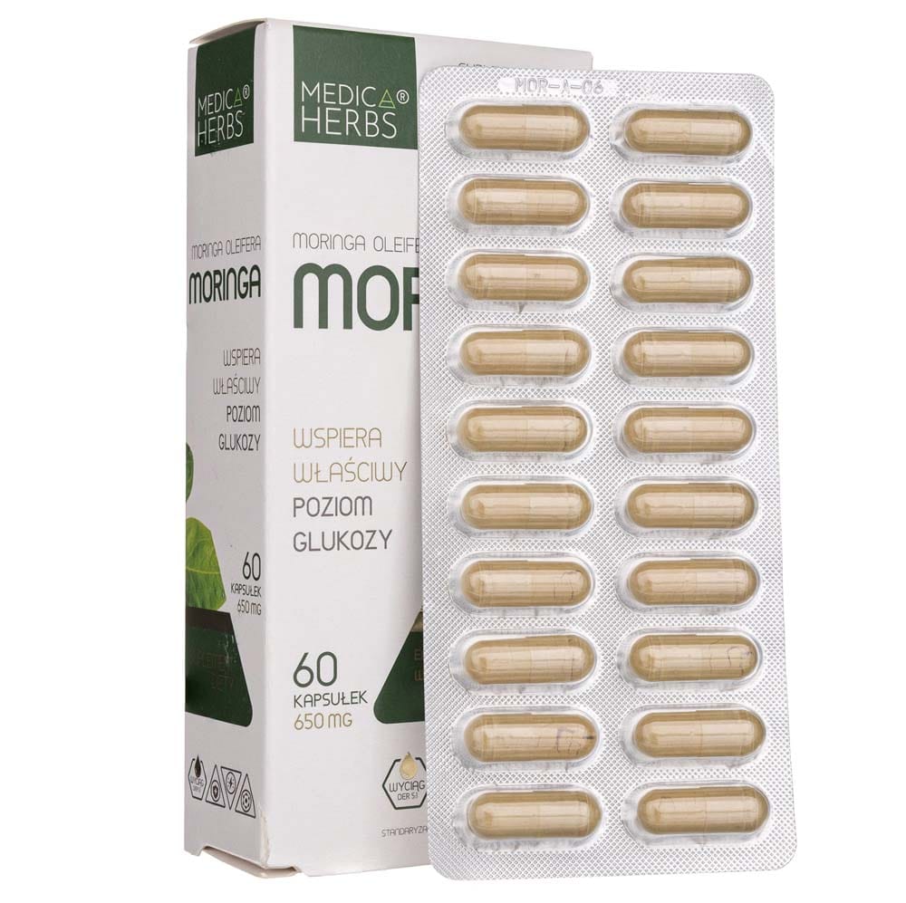 Medica Herbs Moringa 620 mg - 60 Capsules