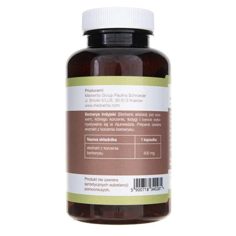 Medverita Berberis 400 mg - 120 Capsules