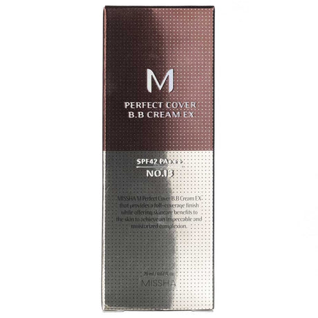Missha M Perfect Cover B.B Cream SPF 42 PA+++ NO.13 Bright Beige - 20 ml