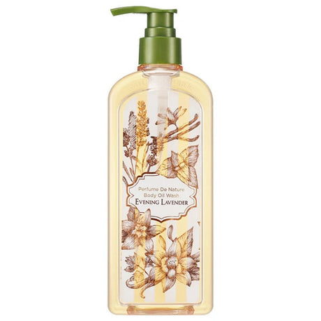 Nature Republic Body Oil Wash Shower Gel, Evening Lavender - 345 ml