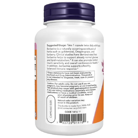 Now Foods Berberine HCl 500 mg - 90 Capsules