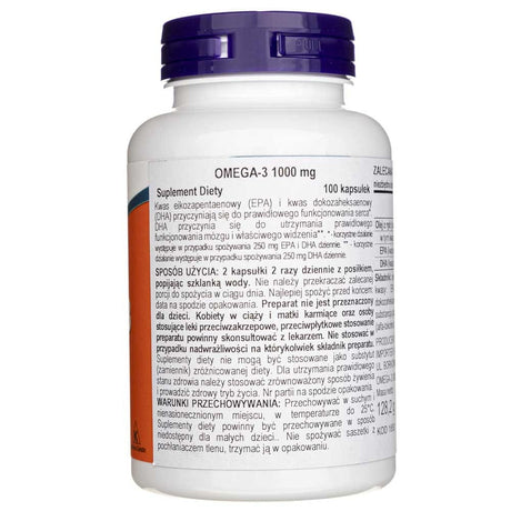 Now Foods Omega-3, 180 EPA / 120 DHA - 100 Softgels