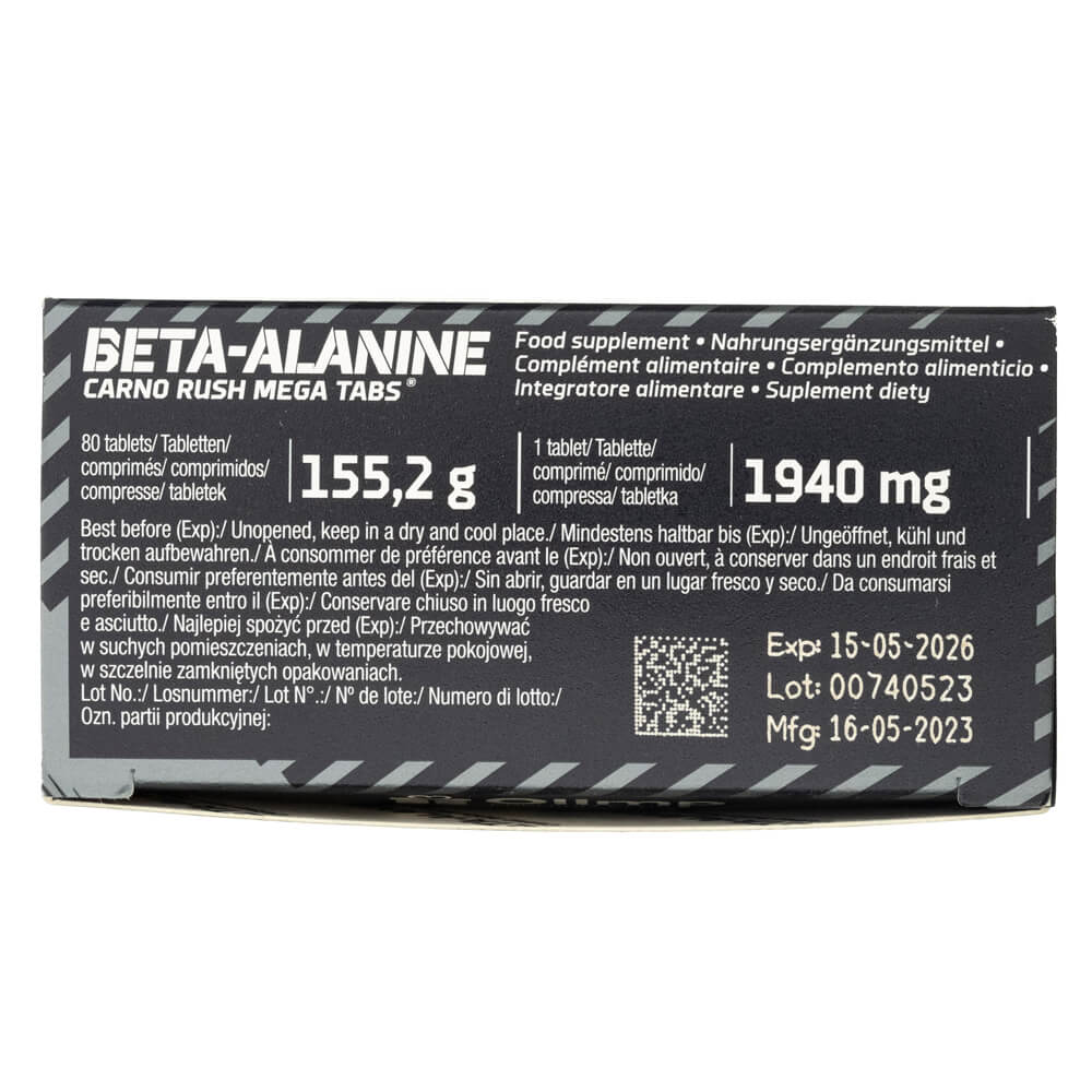 Olimp Beta-Alanine Carno Rush Mega Tabs - 80 Tablets