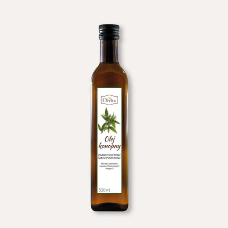 Olvita Cold-Pressed Hemp Oil Unpurified - 500 ml