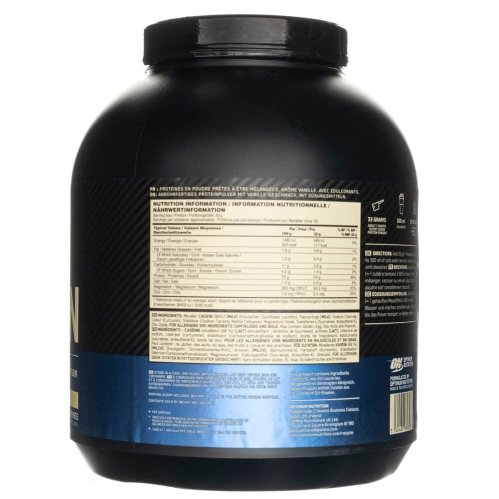 Optimum Nutrition Gold Standard 100% Casein Protein, Creamy Vanilla - 1820 g