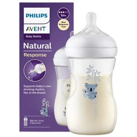 Philips Avent Responsive Baby Bottle Natural, Koala - 260 ml