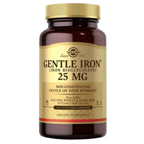 Solgar Gentle Iron 25 mg US - 180 Vegetable Capsules