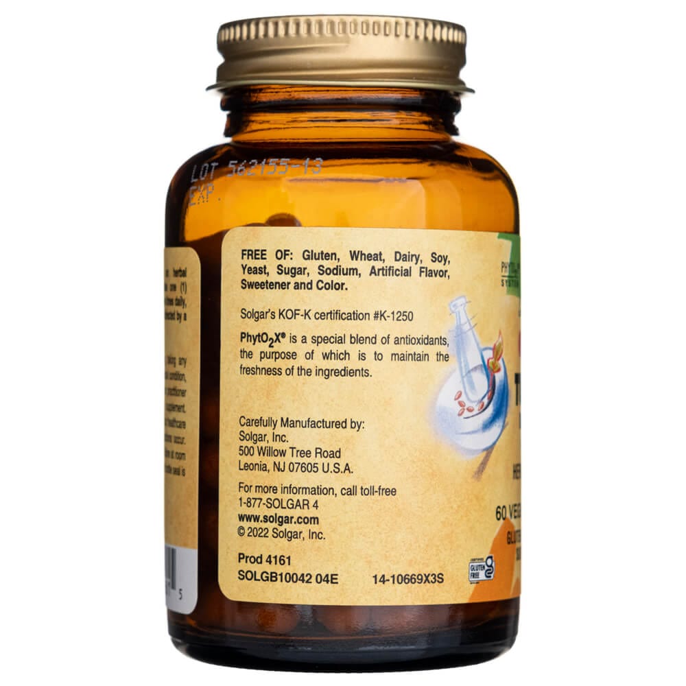 Solgar Turmeric Root Extract, Standardized - 60 Veg Capsules